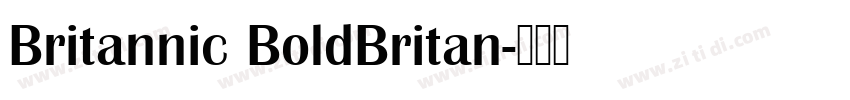 Britannic BoldBritan字体转换